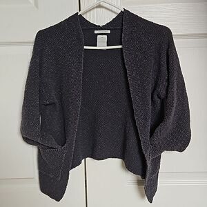 Zara Girl's Knitted Open Front Cardigan With Long Sleeves